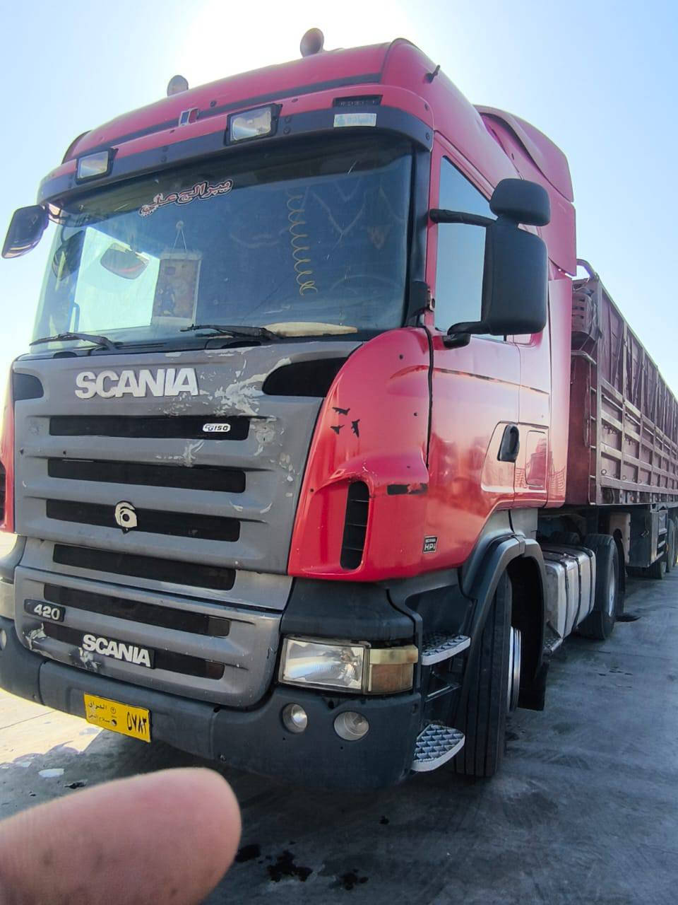 سلام عليكم للبيع سكانيه..محرك انجكشن بيه بخار بدون تنقيص رقم صلاح الدين بدون اضبار  سعره مناسب مكان بابل للستفسار انتصل ***********.
