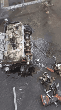 تجفيت محرك 2400 • كيا سبورتج • صيانة كرفان