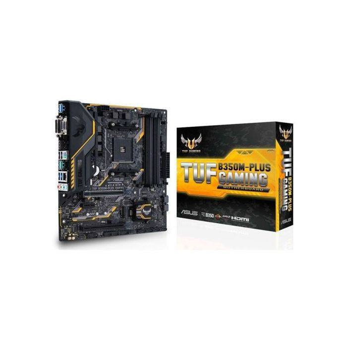 لوحة الأم الوحش ASUS TUF B350M-PLUS GAMING 🎮
​لكل من يبحث عن الاستقرار والأداء العالي في الألعاب والعمل الشاق، توفرت لدينا قطعة مميزة من سلسلة TUF المعروفة بصلابتها العسكرية!
​✨ أهم المميزات اللي تجعلها اختيارك الأول:
​دعم معالجات AMD Ryzen: متوافقة مع فئات واسعة من معالجات رايزن القوية (AM4 Socket).
​سرعة خيالية في التخزين: تدعم هاردات NVMe M.2 بسرعة تصل إلى 32Gb/s (نظامك سيفتح في ثوانٍ!).
​ذاكرة جبارة: تحتوي على 4 شقوق RAM تدعم حتى 64GB DDR4 لضمان سلاسة تامة في تعدد المهام.
​حماية TUF Protection: تقنيات حماية متقدمة ضد التماس الكهربائي والرطوبة والحرارة لضمان عمر أطول للقطعة.
​منافذ حديثة: تدعم USB 3.1 Gen 2 لنقل البيانات بأقصى سرعة ممكنة.
​إضاءة RGB: تدعم التحكم بإضاءة المروحة والقطع المتصلة لإضافة لمسة جمالية لتجميعتك. خلي🛑 سعرك 🛑🛑***********
