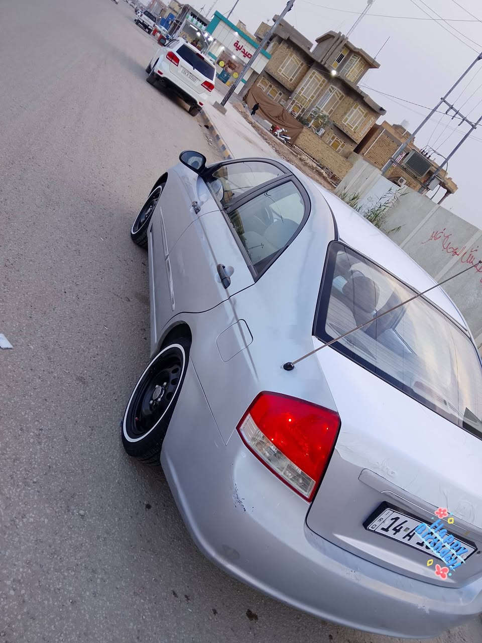 سيراتو خليجي رقم انكليزي بصره موديل 2007 السيارة جاهزة مكينه كير تبريد تخم تاير حداديه مكفولة من الضربه القوية بيه جراد بالقماره وصبغ بهلال الخلفي فقط مكفولة من العيب الشرعي والنقل والكلبه بيه شاشه كاميرا لايت زنون اصلي السيارة للبيع او للمراوس ***********
*********** متوفر اتصال واتساب السعر 75
