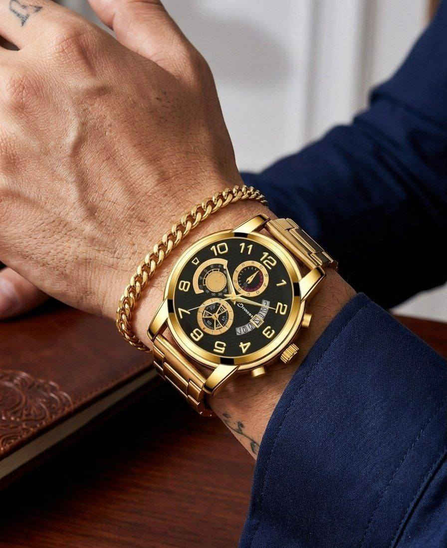 توصيل مجاني لجميع المحافظات العراق 

طقم (ساعة وسوار) يجمع بين الفخامة والذوق الرفيع. ساعة بتصميم ملكي مع سوار ذهبي يضيف لمسة من الأناقة لمعصمك. مناسبة لكل المناسبات، سواء جانت بدلة رسمية أو طلعة كاجوال.


**إذا كنت صاحب هذا الإعلان وتريد حذفه لأي سبب، رجاءا أرسل رسالة إلى الدعم الفني**