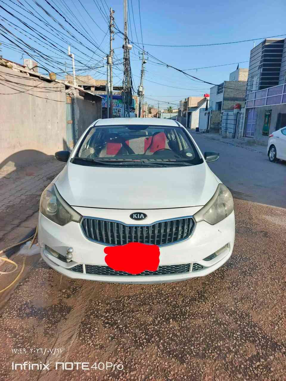 كيا سيراتو، رقم بابل ،موديل 2014،السياره نص فولل
محرك1600
وارد خليج،كير ومحرك مشروطات 
تبريد كمبريسر يرادله تبديل 
بيه ضربه كما موضح بصوره بل احمر 
الاتصال على الرقم ***********
السعر 95قفل
