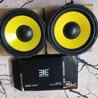 مضخم صوت 1000واط مع دمامين حجم 10 انج نوع بيمنس قدرة 750 واط التك الوا...