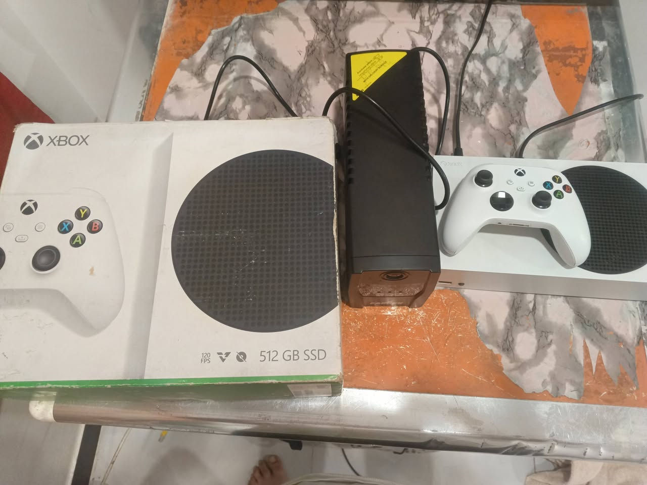 سلام عليكم اكس بوكس سيريس اس 512نضيف لوك صاله أقل من شهر عندي شتريته جديد
مع يو بي اس فاربر وصل مال يو بي اس موجود صاله 3اسابيع جديد نوعيته فاربر افضل نوعيه بل يو بي اس حجم 850 

مع حساب كيم باس مده مالته شهر رابع يعني أكثر من شهر ونص وبي حساب قراند اونلاين قوي وبي سيارات اهواي مع بنكر واتو شوب وبيوت وشركات وهواي شغلات بي كلش قوي الحساب 

سعر 370وبي مجال قليل رقم ***********مكاني بغداد شارع المحيط بل كاظم مقابل كهوه اشور أو كصابه امباري
