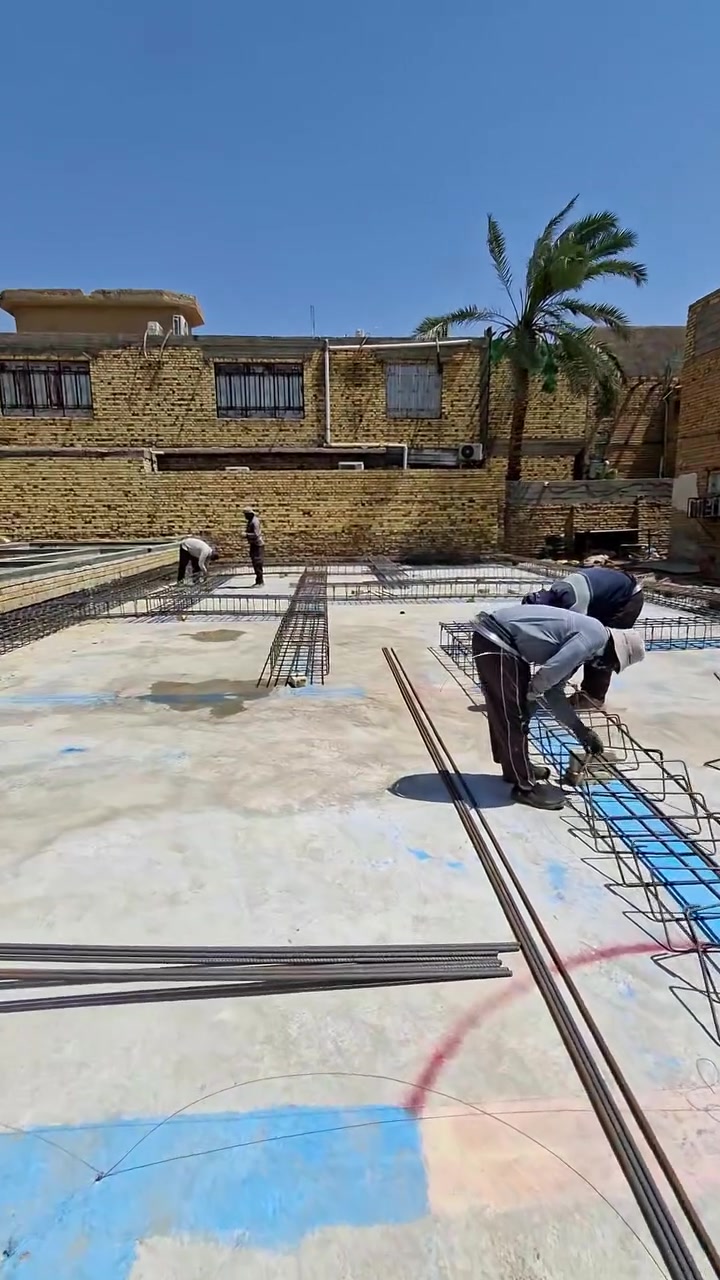 بسم الله توكلنا على الله 
موقع حي المعلمين الرفاعي 
بدء أعمال المرحلة الأولى من تسليح أساس منزل بمساحة ٣٠٠م٢
نعمل بنظام الإشراف والتنفيذ والمتابعة فقط 
***********
***********
