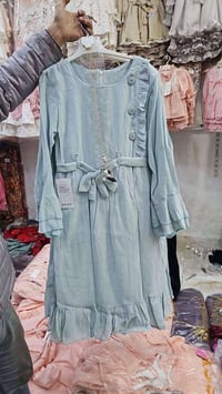 فستان بناتي • ٩-١٢ سنة • خامة مذهب