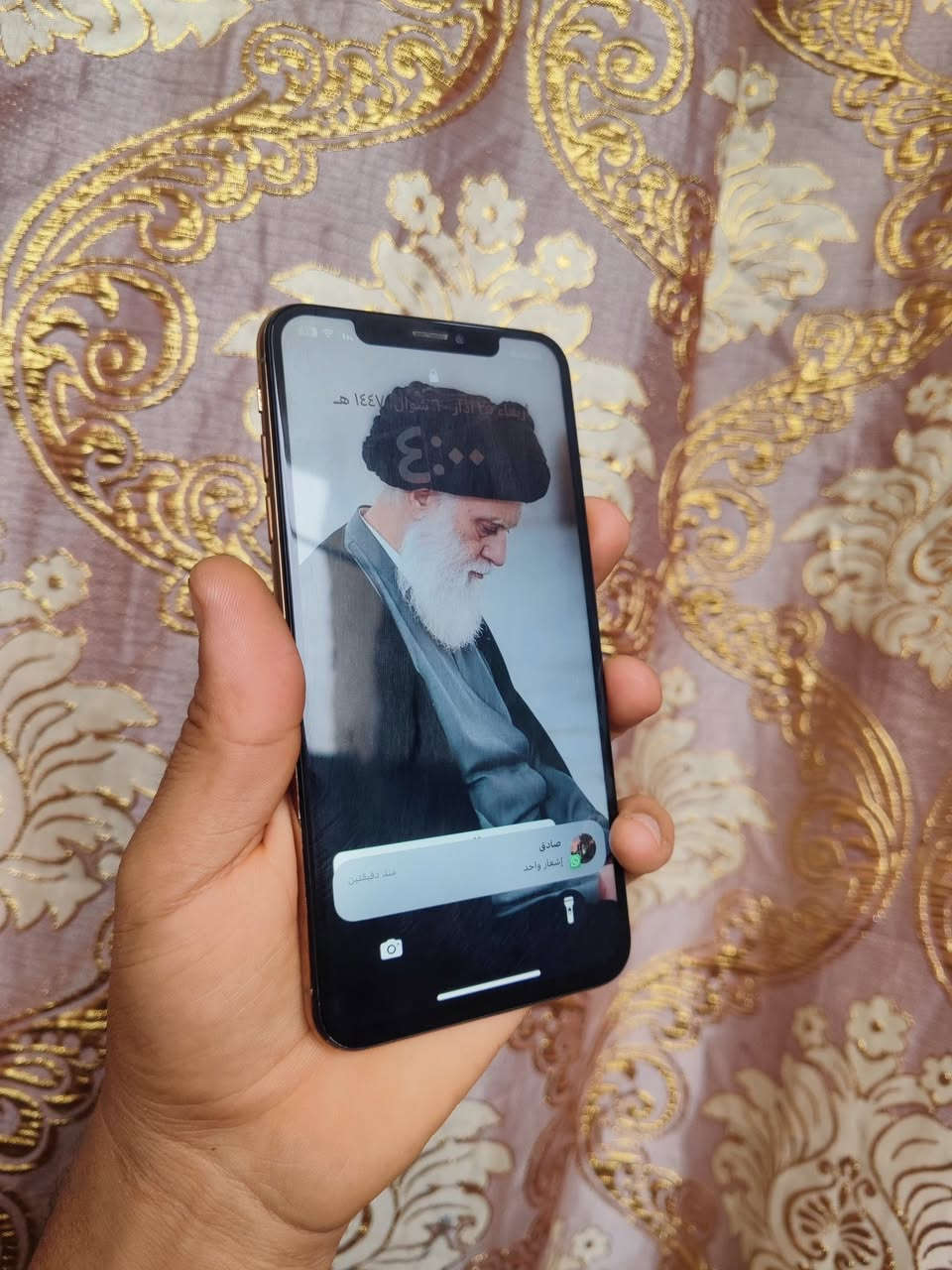 اكس ماكس  ذاكرة 512
ستبدل بطارية من ابل ستور وشاشة 
فيس ايدي شغال مابي اي عطل 
سعره 185مكاني بصره حي الحسين ماعندي توصيل ***********
