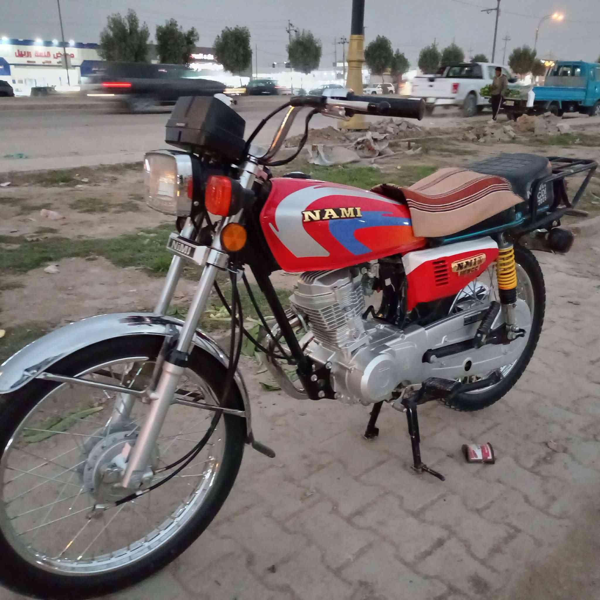 السلام عليكم دراجه نامه 25 امتياز اوراق سكنر دراجه مقفوله محرك ما مفتوح مكان احله  شارع 80 السعر خاص ***********
