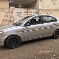 اكسنت موديل 2007 وارد امريكي السياره ليبل واحد كلها حادثها جاملغ امامي...