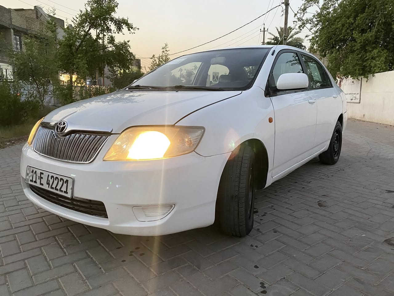 السلام عليكم
🔻تويوتا كورلا بيكاتچو 🎌🇯🇵
🔻موديل 2001 خليجي 
🔻 سياره جاهزه منظومه تبريد كامله جديده قبل ايام مبدلها صدر جديد بريك ودسكات كامل كله جديد بلكات جدد والسياره صارف عليها مال جناي 
🔻مصبوغه عام اثر جراد للجماليه 
🔻محدث بچم امامي 2007
🔻 السعر 67 ورقه وبيها مجال شي بسيط امانه مكلفتني اكثر 
🔻العنوان بغداد حي العامل
🔻*********** الشراي يتصل ممتواجد فيس  
🔻رجاءً الي متعجبه السياره خل يعبر المنشور
