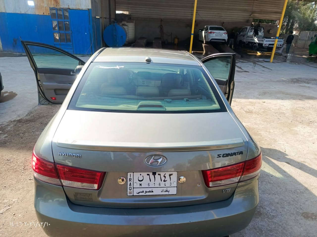 سوناتا موديل 2008 رقم بغداد
#السلام_عليكم
محرك ستة سلندر 3300 گير محرك مكفولات 
ليبل واحد بدون تبديل (حادثها) 
جاملغ خلفي خفيف اثر طخة بسيطه فقط 
،،بدون دواخل،،
فتحة سلايد 
كرسي كهرباء 
تدفئه تبريد 
شاشه كبيره كامره خلفيه 
حداديه امامي وخلفي جديده 
تخم تايرات جديد 
أدامه للسياره بالكامل
السعر 100 وبيها مجال بسيط 
مكان السياره بغداد جسر ديالى (الكرغوليه)
***********
***********
