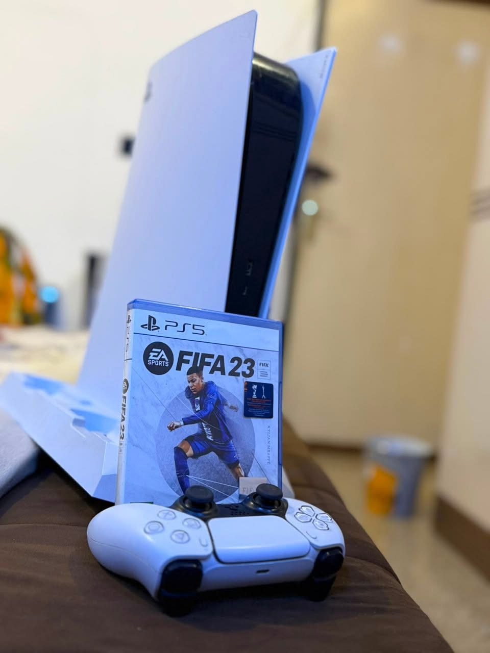 سلام عليكم

بلي 5 للبيع 

✅ يجي وياه:
• جوستك أصلي
• هدية شهر بلص
• حساب بيه FC 26
• قرص FIFA 23
• مبرد للجهاز والجوستكات

 السعر: 650
 المكان: بغداد
***********
