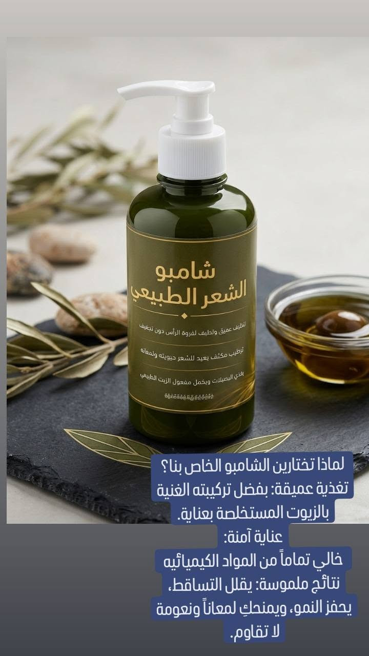 أسرار الجمال المستوحاة من الطبيعة الغنية ✨💛. زيت الشعر والشامبو الطبيعي خالي من اي مواد كيميائية وحتلاحضون فرق من اول استخدام عن تجربة 
#الكل


**إذا كنت صاحب هذا الإعلان وتريد حذفه لأي سبب، رجاءا أرسل رسالة إلى الدعم الفني**
