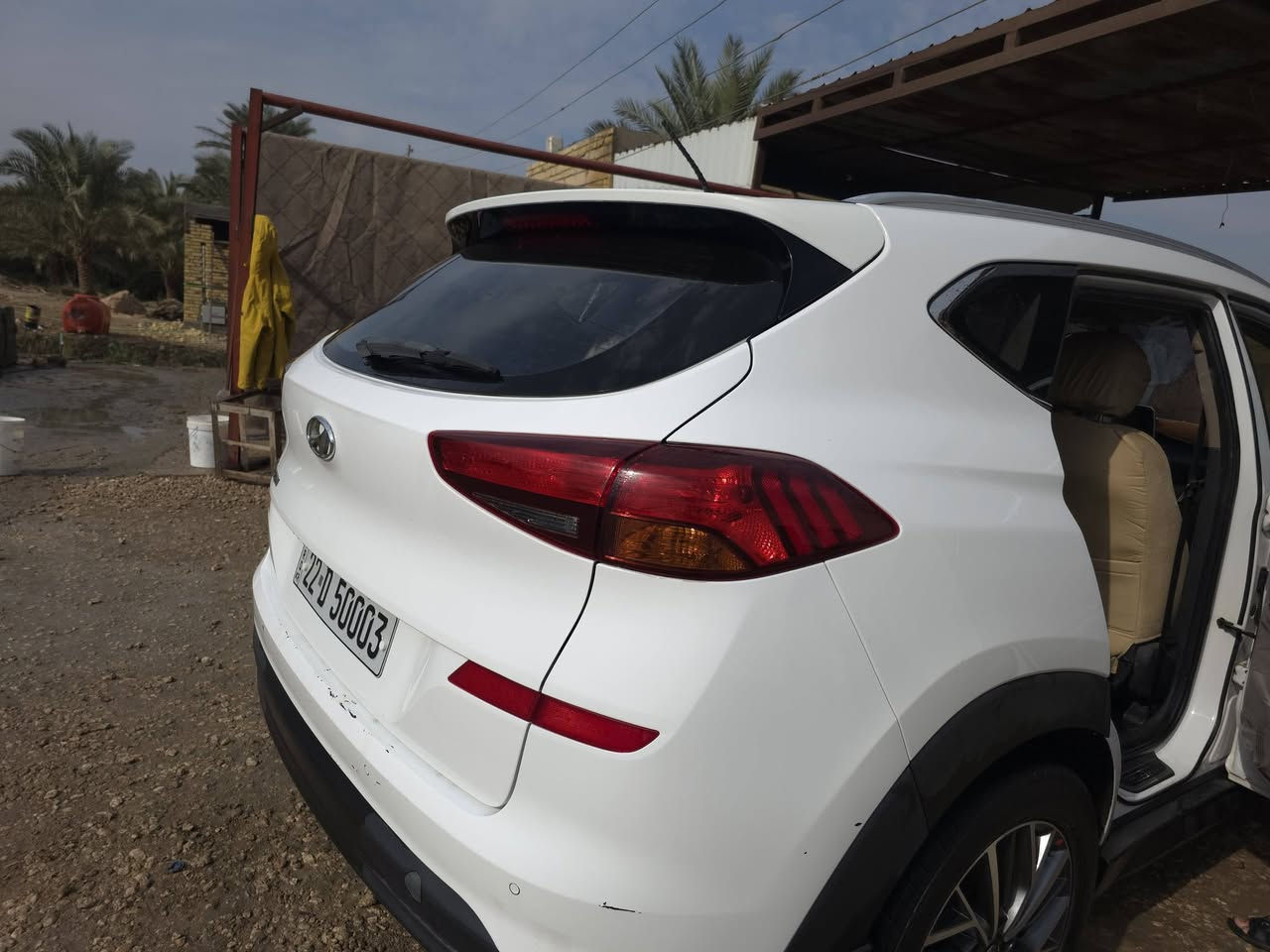 السلام عليكم 
توكسان خلييجي 2019 اللون ابيض 
فول مواصفات مكفوله كفاله عامه 
رقم اربيل بصمه خمس عدسات 
ترحيب بصمه ابواب ماشيه 110
مكانه السماوه الرميثه للاستفسار اكثر، 

هذا رقمي ***********
