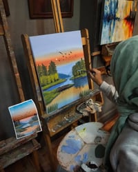 دورة أكريليك • رسم رصاص • صلاح الدين بلد