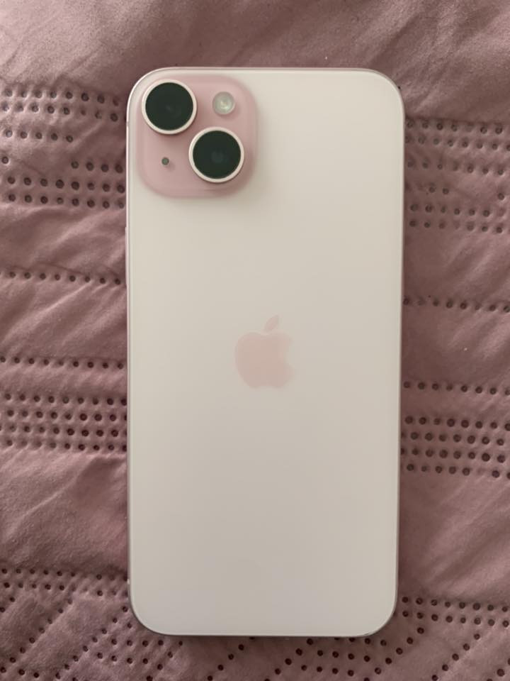 ايفون 15 بلاص شاشه 6.7 بحجم البرو ماكس
ذاكرة 128 لون  pink زهري                              
نظافة الجهاز 100‎%‎ وشرط مكفول من كلشي 
البطارية 100 عدد الدورات 165 
الجهاز جان مقفول ايكلود و
مفتوح تخطي يعني (الشريحة ما تشتغل)
السعر 525 وبي مجال للشراي

مراسلة واتساب ***********
