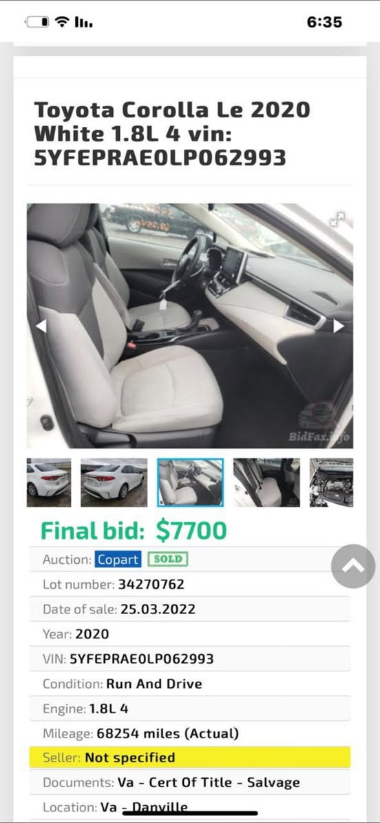 كورلا امريكي اربيل Le2020سعر145 ه***********
