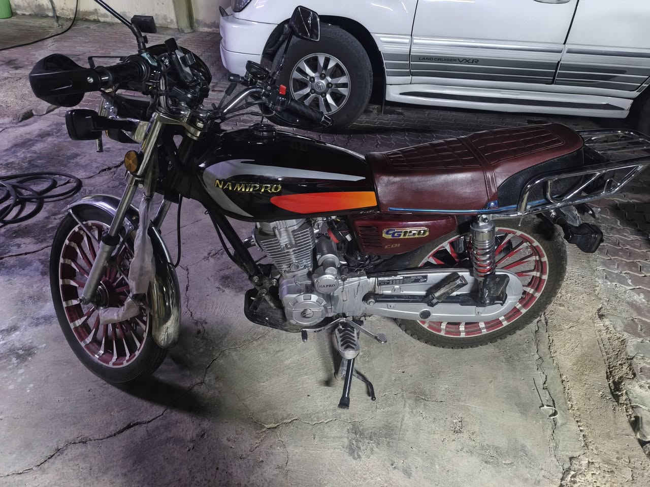 سلام عليكم اخوان
دراجة نامي برو
150cc
خمسة كير دراجة ماشالله بعدة صفر مكفولة من كلشي 
***********
سعر خاص
