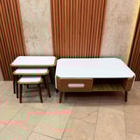 سيت ٣+١ • خشب • ١٠٠×٦٠×٤٠سم