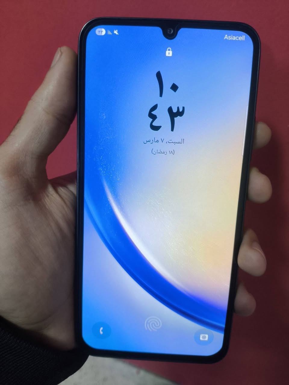 السلام عليكم A34 5G للبيع فقط السعر200
ذاكرة 128 رام 8 + 8
شاشة سوبر اموليد
جهاز مامفتوح ولا بي اي مشكلة شرط  شراي اتصل ***********
