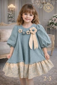 فستان بناتي • كوالتي عالي • مقاس ٢-٥ سنوات