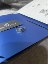 محبس فضة • رجالي • شذرات الماس