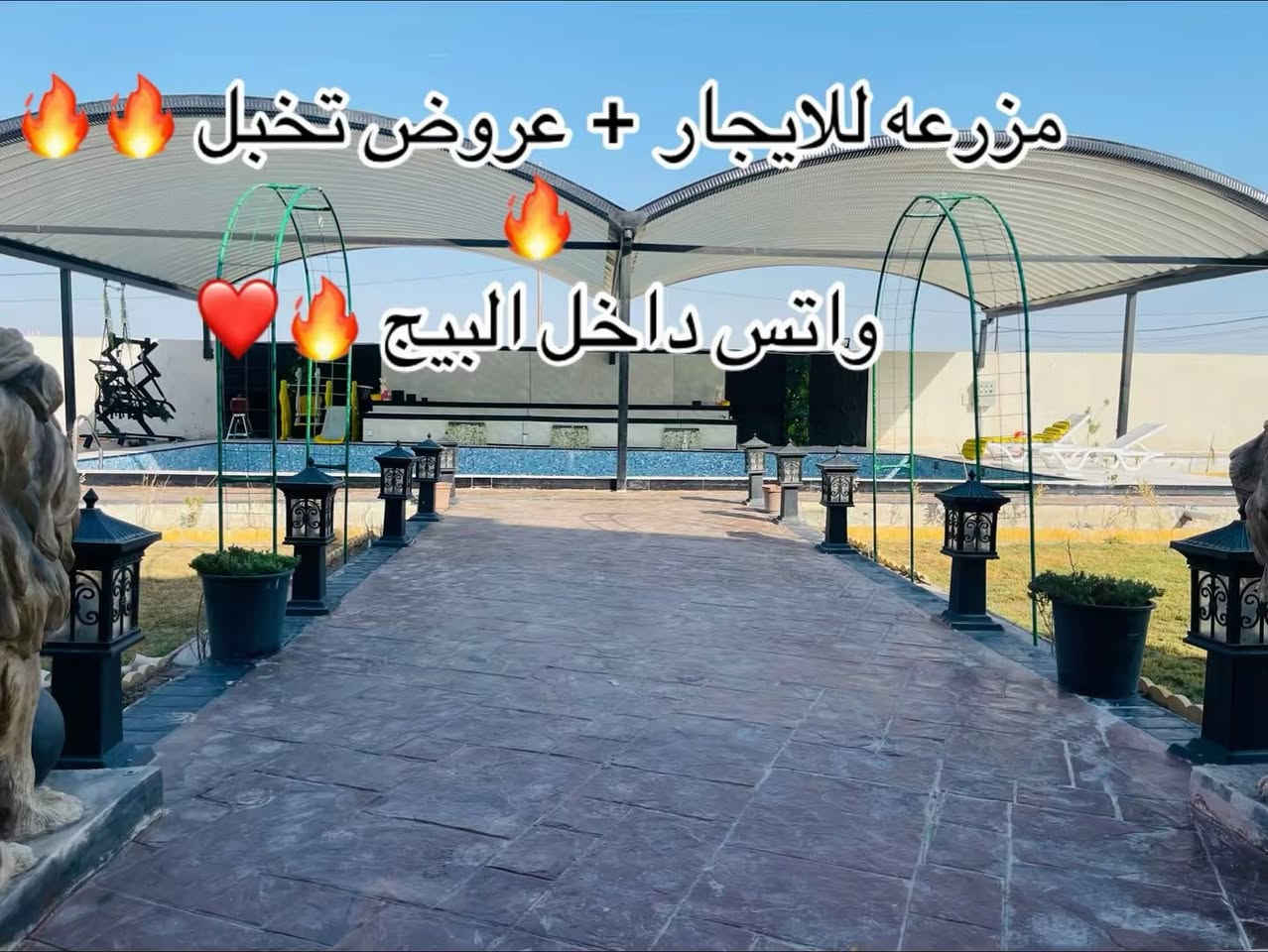 متوفر حجز مزرعه طيله ايام الاسبوع بغداد الزيتون للاستفسار ***********
