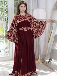 فستان تركي • شيفون • شغل يدوي