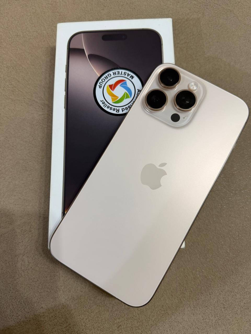 السلام عليكم
ايفون ١٦ برو ماكس 

ذاكره 256 
لون ذهبي دزر 
جهاز نظيف جدا مكفول كفال من كلشي 
سعر مليون و 350 
بي مجال 
للاستفسار اتصال على رقم او مراسلة صفحه 
***********
