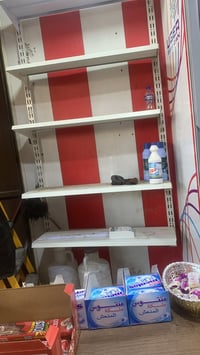 غراض اسواق رفوف والعوارض وسلات جبس وكرسي والميز عنوان بغداد الجديده رق...