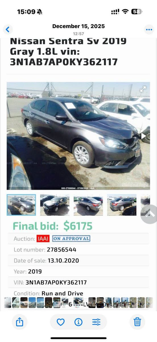 سێنترا ٢٠١٩ ئەمریکی Sv
تەنها  ٧٥ هەزار میل رۆشتوە
یەک چەمەلغی بۆیاخە
بۆنید گۆراوە بە بیلاد
ئێرباگ بەشەرت 
سەنەوی تازەیە و پلێت تازەیە بەناوی خۆمە
تایە و پاتری تازەیە
ویل کەپ و شاشە و کامێرا
سوکان ڤۆلیۆم و تحدید سرعە
نرخی ١١٢ گەلا و مەجال
***********
*********** السليمانية, العراق
