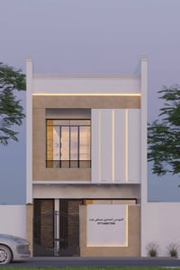 من أعمالنا 💼✨ تصميم  واجهة 5متر لمنزل  في بغداد  وفق متطلبات الزبون، ب...