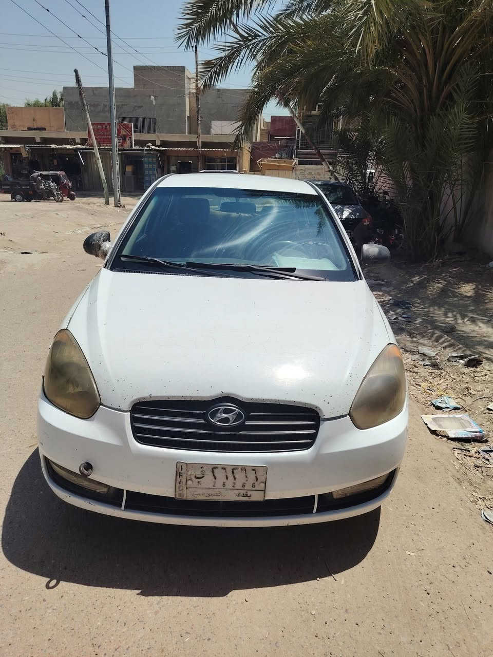 اكسنت ٢٠١٠ ابيض بغداد سعرها ٧٠ ورقة بيها مجال بسيط محرك وگير وحدادية تمام وتخم تايرات جديد قبل اسبوع بيها ضربة في الجاملغ الأيمن واصله لللغد وتبريدها نقص كمبريسر العنوان الراشدية  ***********
