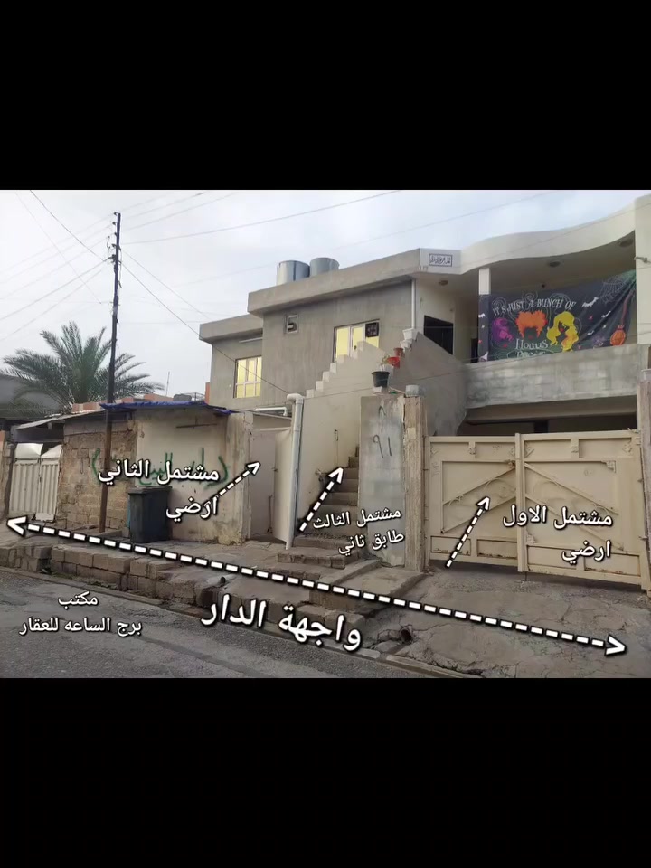 سلام عليكم بيت مساحته 300متر مكان منطقت عمل شعبي ثالث فرع من باب الملعب الخماسي  3مشتملات البيت جاهز من كلشي الطابق الثاني كله جديد بس نقص سقف ثانوي اوالجوه كله جاهز شراي تعال شوفه اوسعره مناسب ***********
