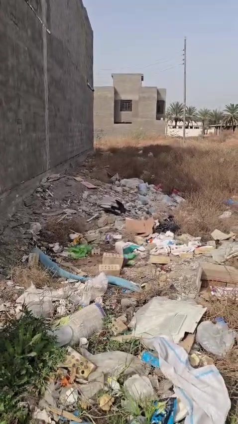 قطعة ارض زراعي في هور رجب 
المساحة ١٠٠متر واجهة ٥ متر ونزال ٢٠ متر