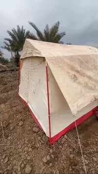 خيمة تخيم سهله النصب  عنوان الشعب الثعالبة  تاخذ اكثر من 10 نفرات قماش...