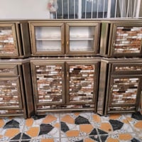 كاونتر ثلاث قطع مستعمل نضيف السعر 175 مع مجال قليل  سله مواعين مستعمله...