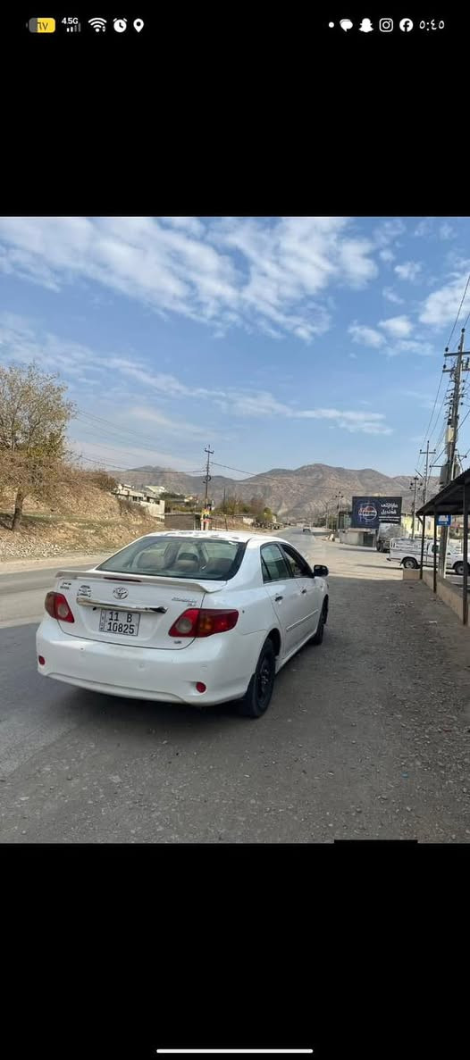 كورلا ٢٠٠٩ للبيع جاهزه للاخير
تخم تاير جديد
كير ومكينه مكفولات 
تحويل ثاني يوم 
مكاني بغداد الدوره رقم (***********)
السعر ١٠٥ وبيها مجال قليل
