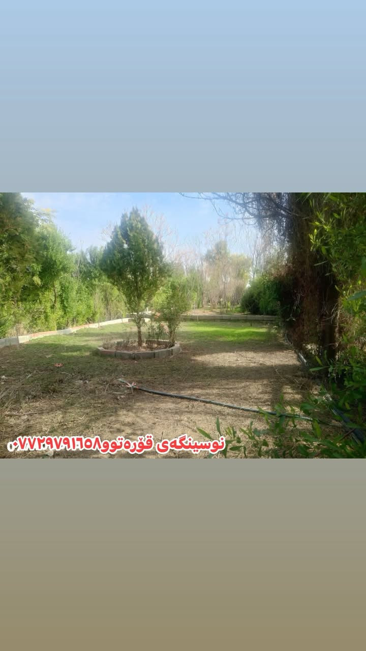 🔷ئەم باخە بۆفڕۆشتن 

🔻ڕووبەری١ دۆنم و نیوە ٣٧٥٠ مەتر

🔻صالح ئاغا بەرامبەر نادیەکە

🔻کامل سیاجە ئاو کارەبای خۆی هەیە

🔻٢ ژووری ٤ بـــە٥ ی تێدایە

🔻بەنزیکەی ١٠٠ داری بەری تێدایە

🔻جێگای ئاژەڵ بەخێوەکردنی تێدایە

🔹🔸🔹🔸🔹🔸🔹🔸🔹🔸🔹🔸

🔹بۆ زانیاری زیاتر و زانینی نرخ پەیوەندیمان پێوە بکەن⬇️
نوسینگەی قۆرەتوو ***********
