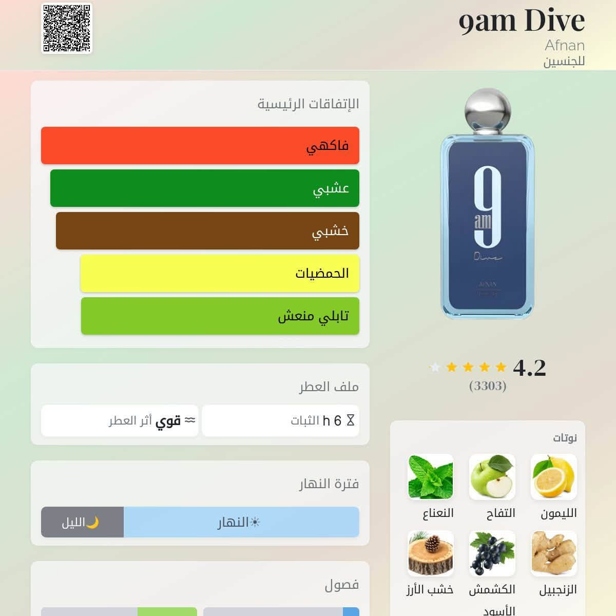 السلام عليكم عطور جديده ممستعمله ومتوفر تقسيمات

Supremacy Not Only Intense Afnan  100ml

9am Dive Afnan. 100ml

Supremacy Collector's Edition Pour Homme Afnan 100ml 

Marmara French Avenue  100ml

Hawas Kobra Rasasi100ml

Safari Breeze French Avenue 

Aqua Pura Fragrance World   70ml


**إذا كنت صاحب هذا الإعلان وتريد حذفه لأي سبب، رجاءا أرسل رسالة إلى الدعم الفني**