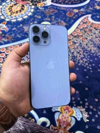 ايفون 13 برو ماكس ذاكره 128 بطاريه 87 دبل سيم ZA مامفتوح مايعبر هوا فق...