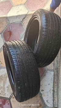 زوج تايرات نظيفات كلش 205/55R16  يعني حجم 16  السعر 25  الف  المكان بغ...