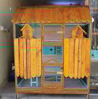شغل تزكام قفص متاح خشب صاج مع زان التفاصيل  الارتفاع متر و65  العرض مت...