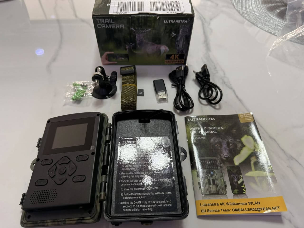 سلام عليكم
كاميرا مراقبة خارجية / صيد LUTRANSTRA بدقة 4K Ultra HD
تصوير ليلي + مستشعر حركة
مقاومة للماء ومناسبة للحدائق والمزارع
مع كرت ذاكرة 32GB 
جديده سعر 75الف
واتس اب ***********
