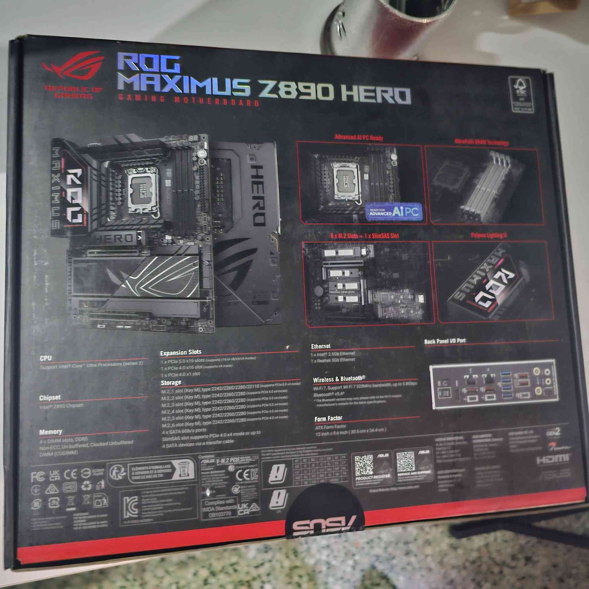 Asus rog maximus z890 hero 
مو مذربورد بلوه بيه طن مواصفات وتقريبا هو اعلى مذربورد ممكن تشتريه لمعالج انتل

السعر 750,000 قفل
جديد غير مفتوح بالستكير وبيه ضمان رسمي

متوفر توصيل هم


**إذا كنت صاحب هذا الإعلان وتريد حذفه لأي سبب، رجاءا أرسل رسالة إلى الدعم الفني**