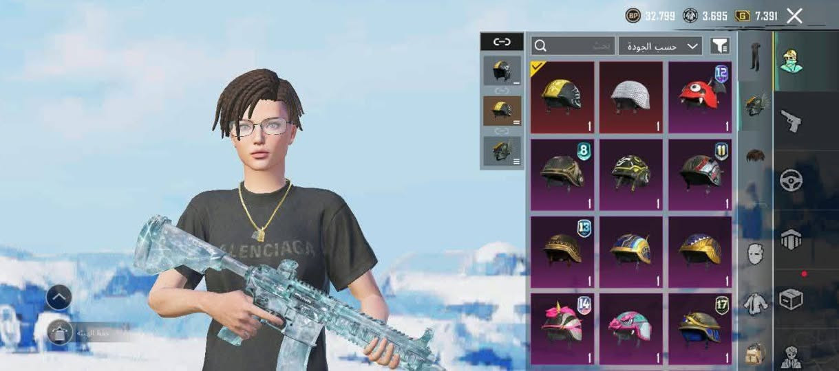 متاح حساب ببجي ليفل 81 تطكه لل 82
مثكات 113
5 كونكر 2 التميت
33 سلاح منهن 14 كل مسج والباقي ليفل 2و3+امفور ثلجي ليفل 6
جنط وخوذ خير من الله حساب كامل من كلشي 

سع ر 125 الف بي مجال 
 تريد وجة لوجة تريد تحويل
مستعجل عل بيع
