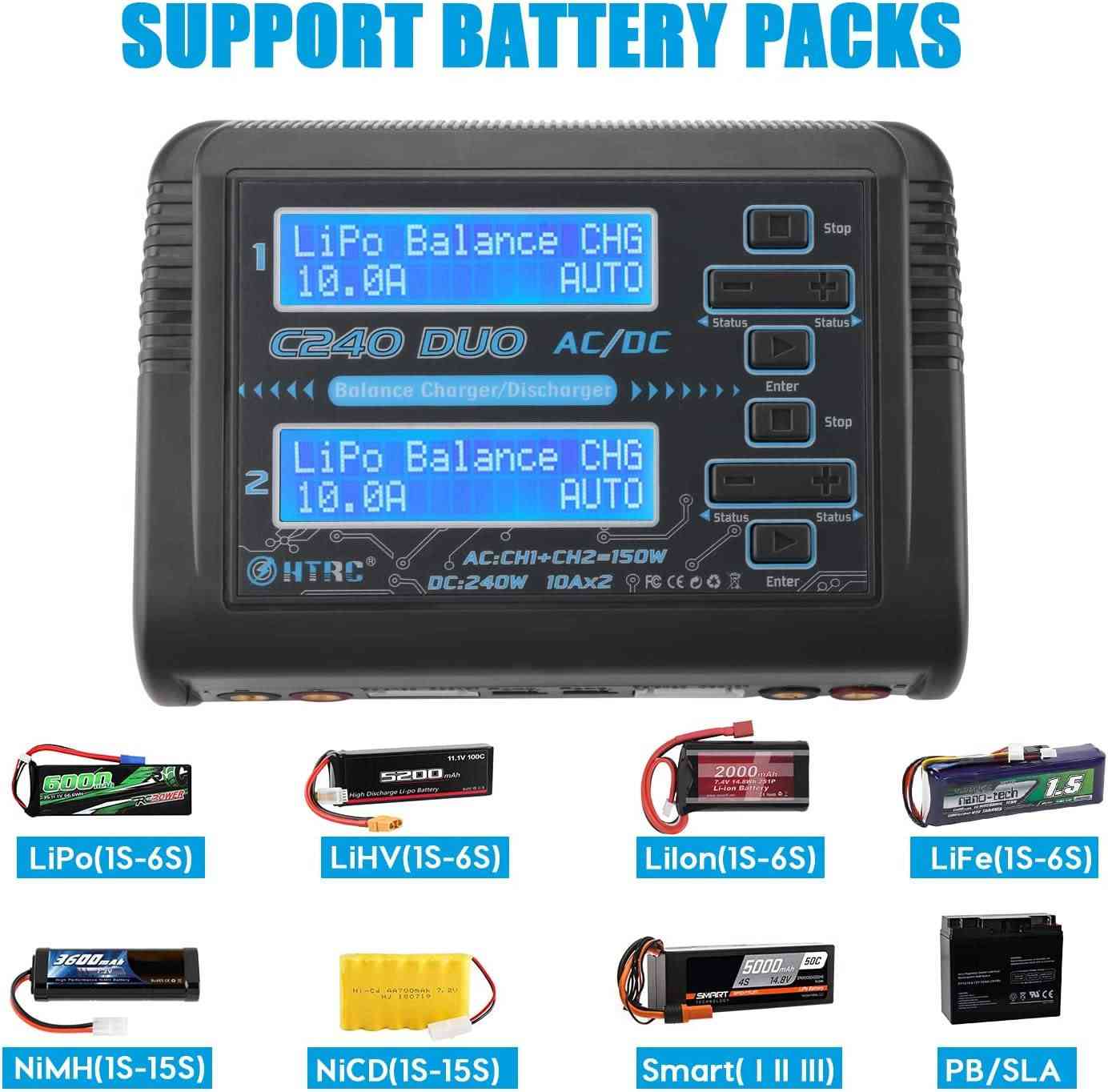 #شاحن بطاريات HTRC C240 DUO Balance Charger ⚡🔋

✨ احترافية الشحن… بمستوى متقدم لعشاق الـ RC
شاحن مزدوج عالي الأداء يمنحك دقة، أمان، وتحكم كامل بكل عملية شحن

⚡ قدرة شحن 150W (AC) // حتى 240W (DC) لأداء قوي ومستقر
🔌 نظام Dual Channel لشحن بطاريتين بشكل مستقل بنفس الوقت

🔋 يدعم مختلف أنواع البطاريات:
LiPo // LiHV // LiFe // Li-ion // NiMH // NiCd // Pb

🎚 تقنية Balance Charging لموازنة الخلايا بدقة وحماية البطارية
⚡ تيار شحن يصل إلى 10A لكل قناة

📊 شاشة رقمية ذكية لعرض جميع البيانات (الفولت // الخلايا // الحالة)

🧠 وظائف متقدمة:
• فحص حالة البطارية
• قياس كل خلية بشكل منفصل
• وضع التخزين (Storage Mode)
• حفظ الإعدادات

❄️ نظام تبريد داخلي لأداء مستقر
🛡 حماية متكاملة (حرارة // تيار // شحن زائد)

🎯 الخيار المثالي للمحترفين في الدرون، السيارات والطائرات RC

للحجز والاستفسار خـاص…📩


**إذا كنت صاحب هذا الإعلان وتريد حذفه لأي سبب، رجاءا أرسل رسالة إلى الدعم الفني**