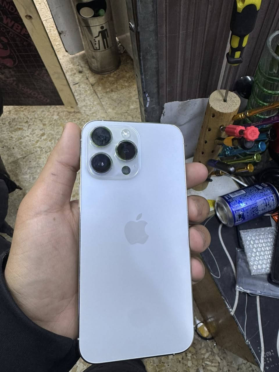للبيع ايفون ١٤بروماكس الجهاز كلش نضيف وكلة شغال اتصال صوت تكنيك كامرات فيس ايدي مبدل شاشة اصلية بطارية89 بلادية شرط ذاكرتة 256 سعرة ٧٢٥ وبي مجال حك الجية توصيل موجود مكاني بغداد ***********
