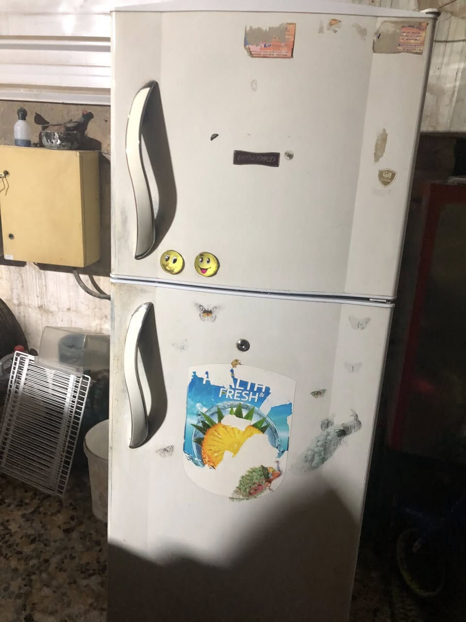 ثلاجه كونكورد بلاديه ماداخله تصليح ماطور بني سونك
حجم ٢٧ 
مكاني مدينه الصدر حي الامانه
سعر ١٧٥ 
***********
