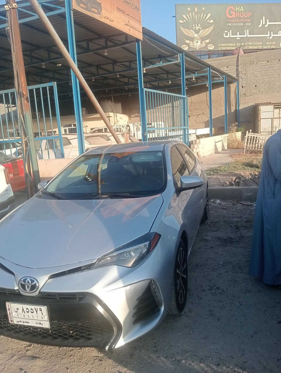كورلا 18 LE قطعتين تبديل بلاد وثلاث قطع صبغ 117 وبيهه مجال بسيط سيارة بدون دواخل كير مكينه خير من الله ...وتبريد ثلج ***********
